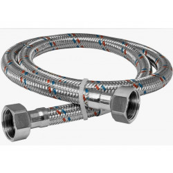 Подводка гибкая для воды EPDM в оплетке 1/2" ВР, 1200 мм, OVERCON