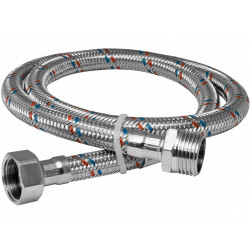 Подводка гибкая для воды EPDM в оплетке 1/2"  ВР-НР , 1500 мм, OVERCON
