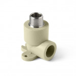 Водорозетка PPR 25х1/2" НР/90°, серая, Pro Aqua