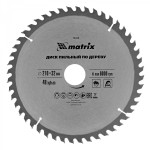 Пильный диск по дереву, ф210х32 мм, 48 зубьев + кольцо 32/30// Matrix