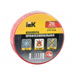 Изолента ПВХ красная 19мм 20м IEK