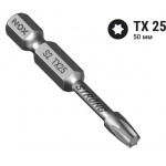 Бита torsion Torx 25х50 для ударного шуруповёрта// "NOX" STRONG