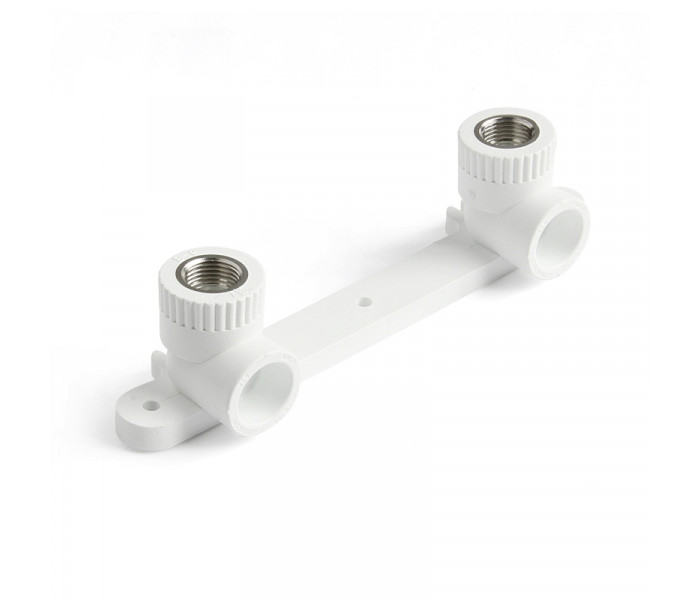 Комплект водорозеток на крепежной планке PPR 20х1/2" ВР, белый, Pro Aqua