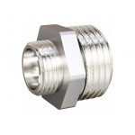 Ниппель никелированный редукционный 1/2"х3/8" НР
