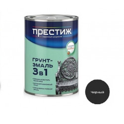Грунт-эмаль 3 в 1 (0,9кг) графитовый серый RAL 7024, Престиж