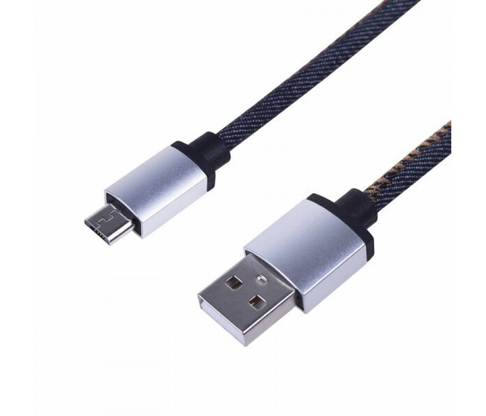 Кабель USB-MicroUSB, 2,4А, 1м, в оплетке REXANT